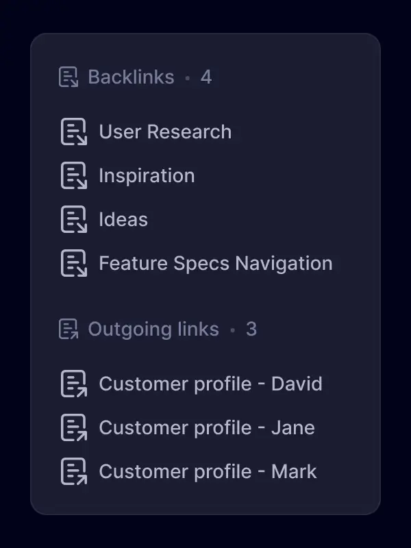 Backlinking
