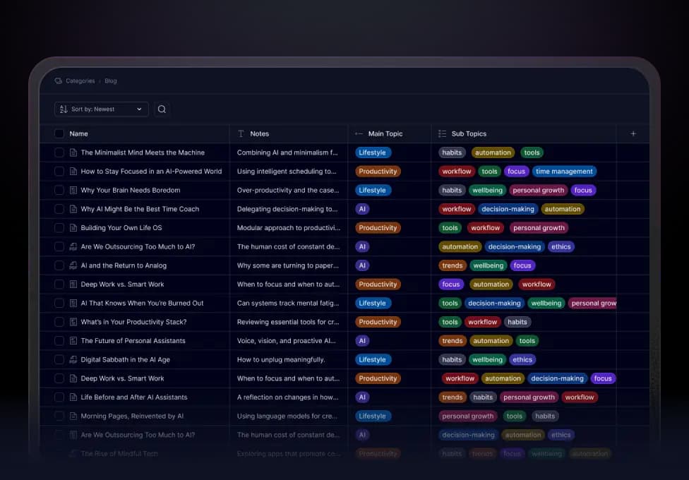 Understand Categories